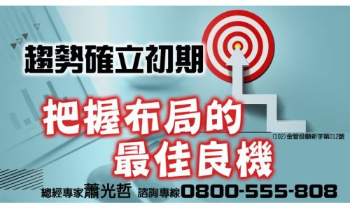 蕭光哲分析師-趨勢確立初期 把握布局的最佳良機(已截止)